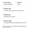 Ins Nordic Cloud‑Fleece Throw Blanket, Solid Knitted Sofa Cover Office Nap Decor Blanket132*150cm