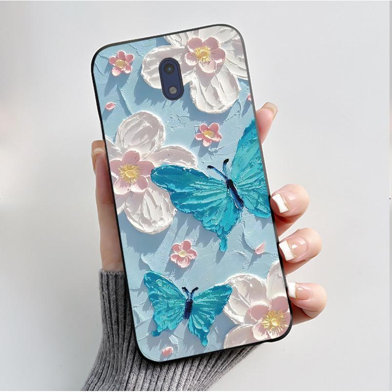 For Nokia 3 Case For Nokia 3.1 Phone Case Luxury Fashion Butterfly Flowers Soft Slim Black Silicone Back Cover for Nokia3 Casing