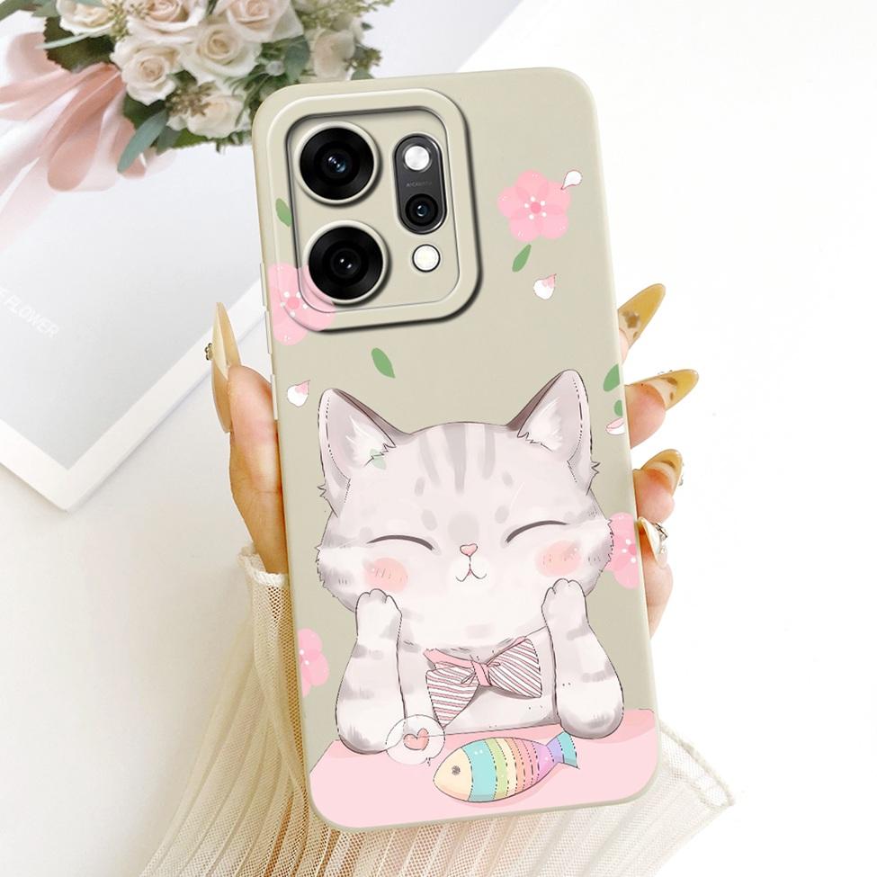 For Oppo Reno 14Pro PKZ110 CPH2739 Casing For Oppo Reno14 Pro Cover Fashion Cartoon Cute Funny Painted Silicone Phone Case