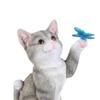 Garden Cat Statue with Solar Light Outdoor Statues for Patio
