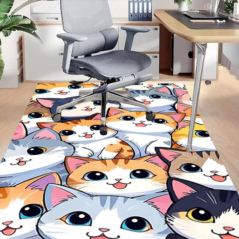 1 шт. кошачий ковер Extra Large, нескользящий ковер для пола, Office, семьи, студии, большой ковер для помещений, яркий акцент