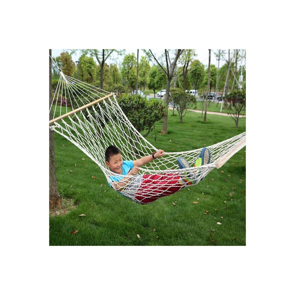 Хлопковый гамак с двойным плетением и двойным узлом