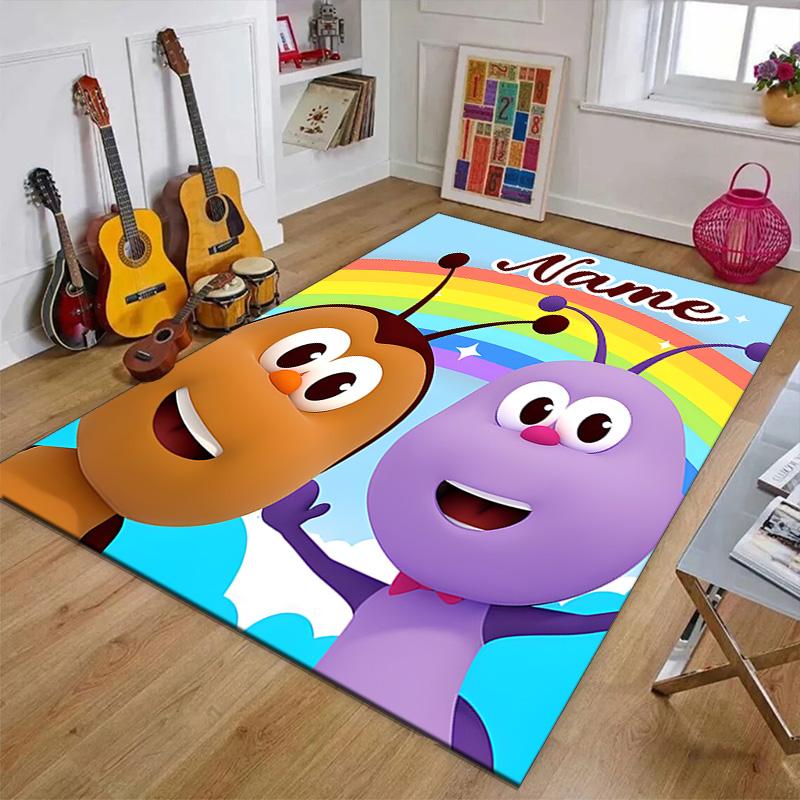 Custom BichiKIDS Mat Personalized Name, Polyester Washable Indoor Entryway Rug, Gift for Christmas, Easter, Thanksgiving Day