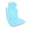 Full Body Bath Pillow Anti Slip Fast Drying Neck Support Bathtub Cushion with Suction Cup Blue