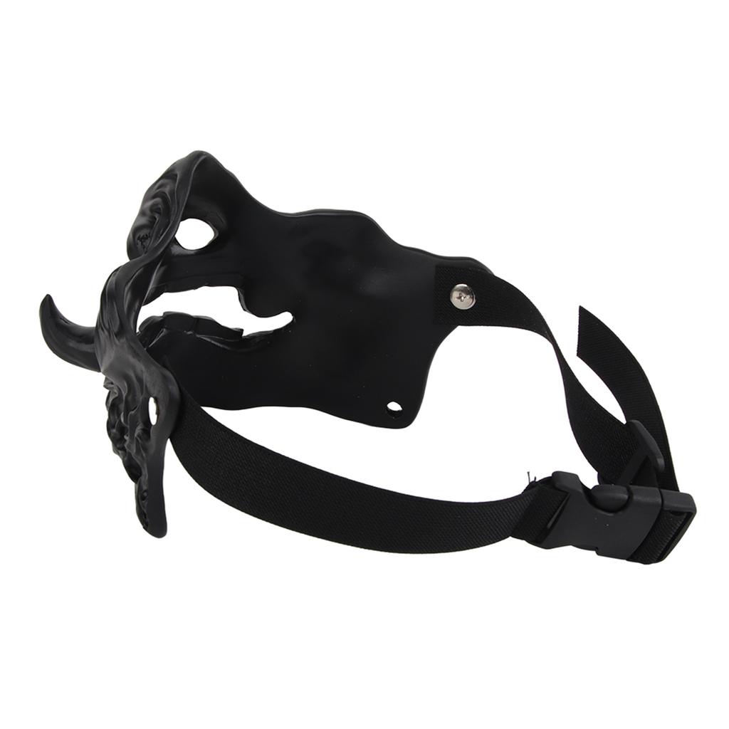 Japanese Demon Prajna Face Cover Halloween Japanese Buddhism Prajna Ghost Protective Half Face