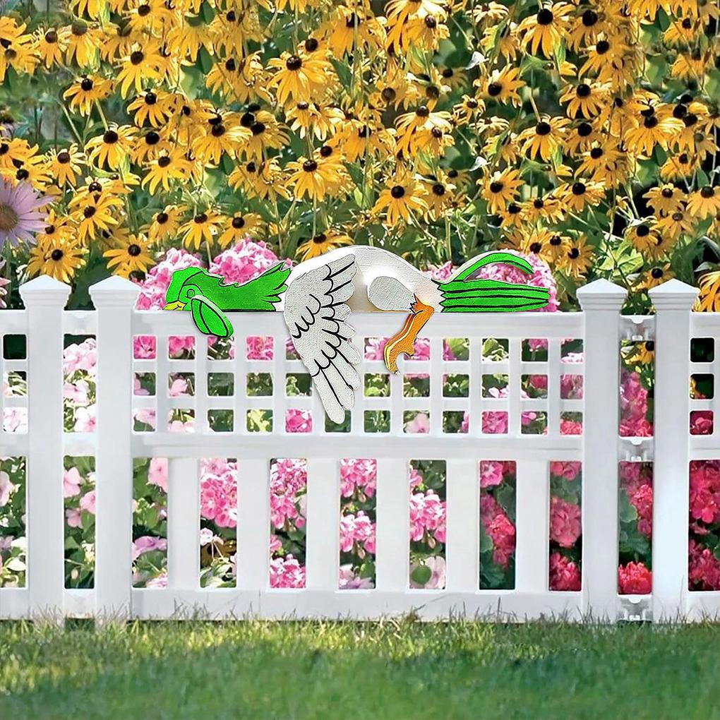Resting Rail Fence Durable Decorative Fence Decorative Fences Gardens Rooster Long-Lasting Garden Rooster Addition Yard