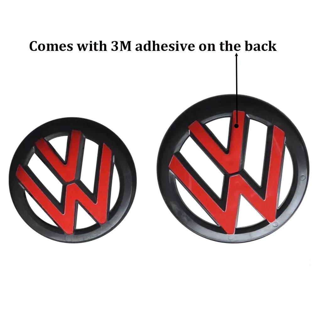 2pcs ABS Car Front Grill Emblem Rear Trunk Badge Logo for Volkswagen VW Golf 5 6 7 7.5 8 MK5 MK6 MK7 MK8 Polo Scirocco Sticker zh1