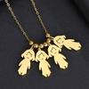 Stainless Steel Family Necklace Personality Lover Necklace Friendship Necklace  Gifts