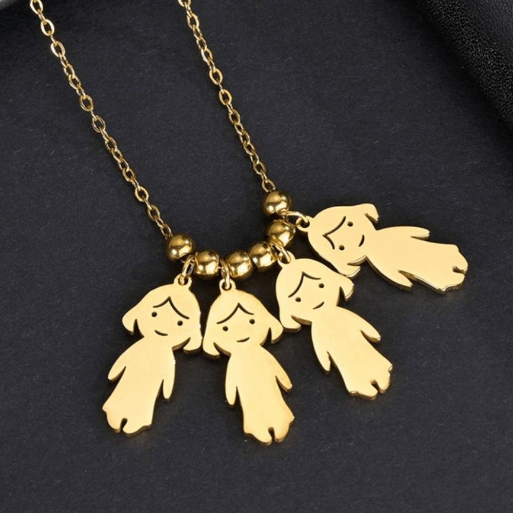 Stainless Steel Family Necklace Personality Lover Necklace Friendship Necklace Gifts