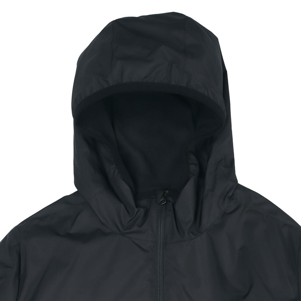 Nike Однотонная теплая хлопковая куртка средней длины с капюшоном, мужская верхняя одежда, черная CW6767-010