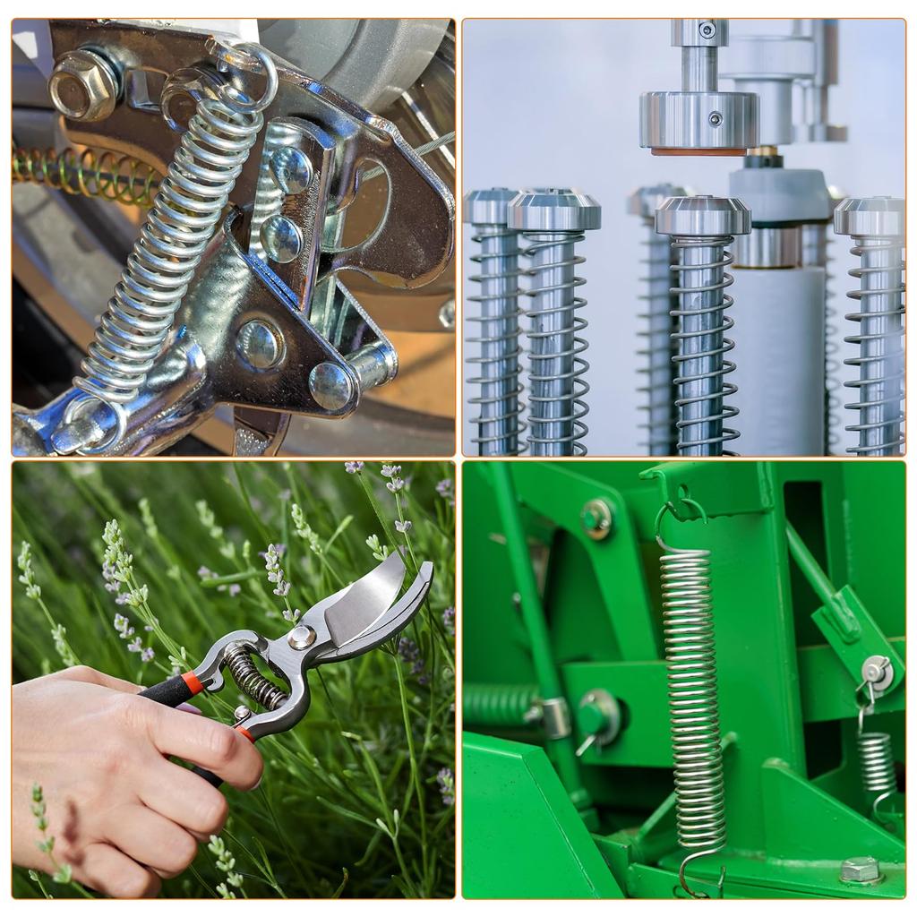 uxcell Пружина сжатия Пружина винтовая Диаметр проволоки 0,03 дюйма (0,8 мм) Наружный диаметр