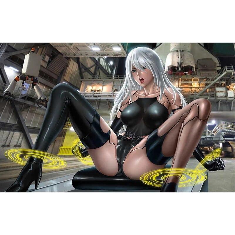 Print Mechanical Era Neil Nude 3D Sexy Anime Girl Art Poster HD Wall Art Canvas Painting Living Room Home Decor Picture