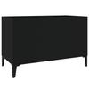 VidaXL Record Cabinet Black 74.5x38x48 Cm Engineered Wood 831966