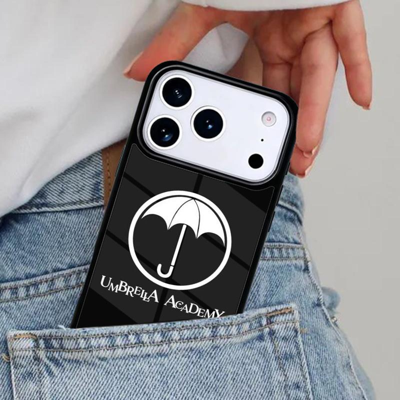 Umbrella Academy Logo Phone Case for iPhone 17ProMax 12 13 14 15 16e 17 Pro Max Plus Air Cover