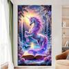 Сделай сам Большой размер Цветной Фэнтези Единорог Алмазная Живопись Арт Наборы 5D Полная Алмазная Мозаика Вышивка Стразами Картина Настенный Декор J3963