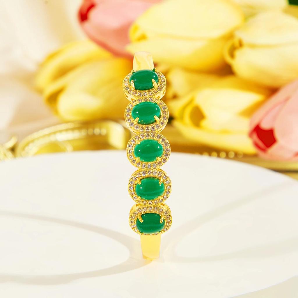 CMM великолепные золотые браслеты-браслеты ювелирные изделия сверкающие цирконии очаровательный аксессуар для мировых ценителей моды