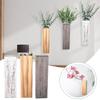 1PC Crafts Decorative Vase Wood Homestay Wall Hanging Corridor Natural Materials Ornaments Floral Art Handmade 3 Colors