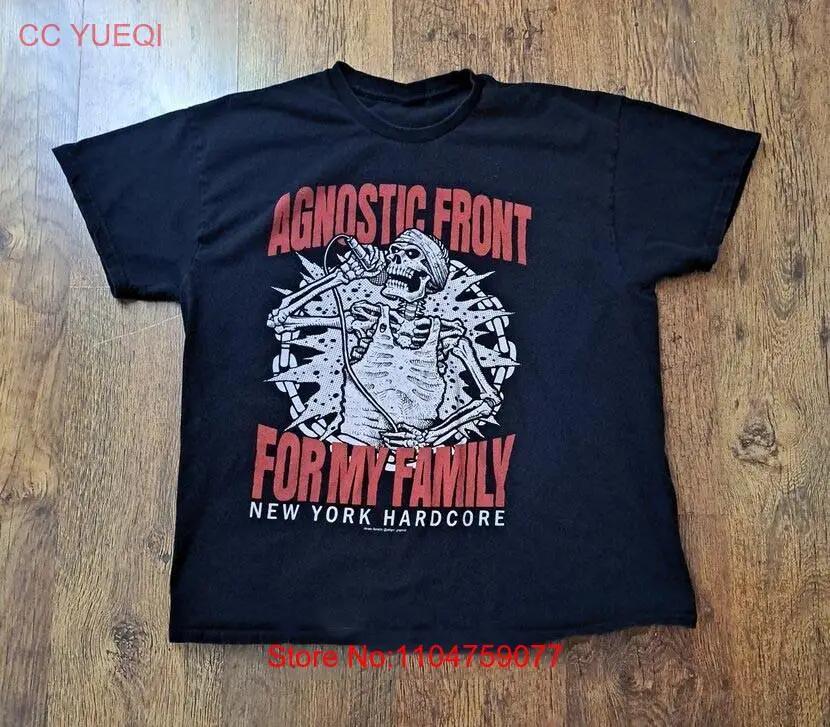 Agnostic Front For My Family T Shirt Funny All Size S 4XL VN2296 vintage Washed homme Versatile Slightly Unisex fashion Soft