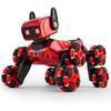 Новая детская игрушка механическая собака восьмиколесный трюковой спрей может качать головой электрическая машина с дистанционным управлением машина-собака производитель