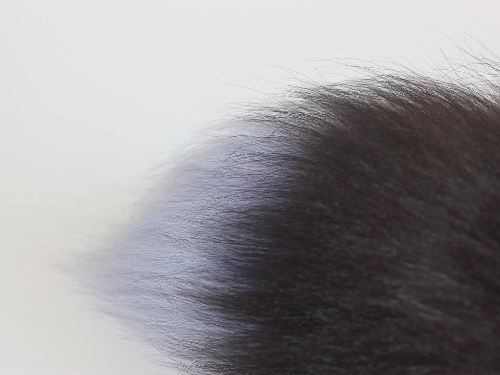 Genuine Fox Tail Fur Handbag Charm Cosplay Toy Fox Hair and Keychain Hook Ring Clip, Brown, Large