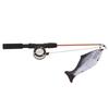 Retractable Cat Teaser Wand Toy Interactive Fishing Rod with Simulation Fish for Cats(Salmon