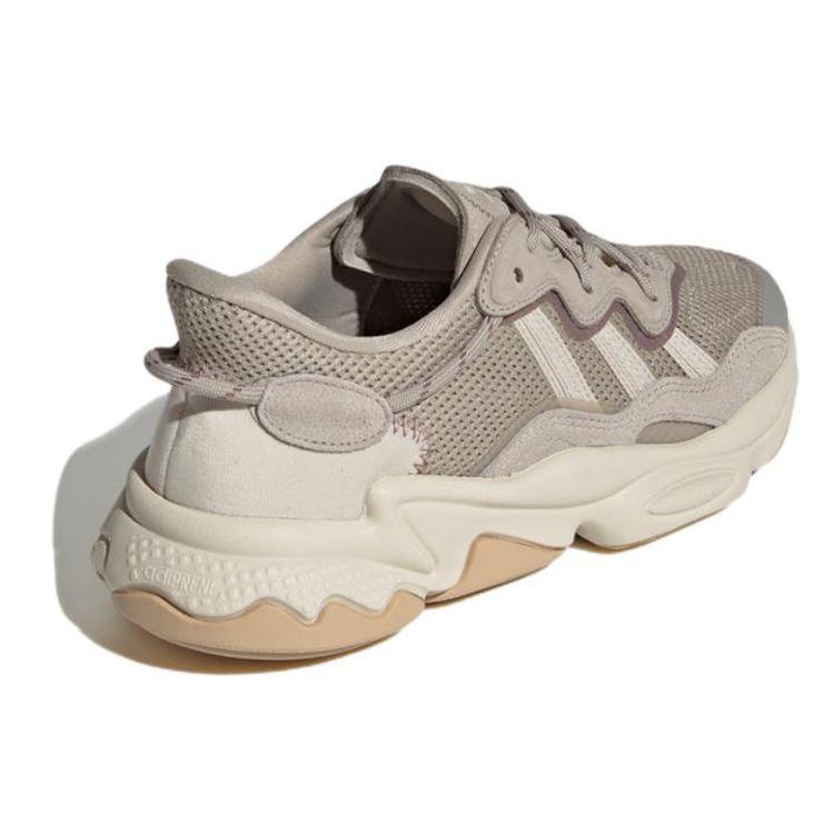 Adidas Originals Ozweego Ткань Кожа Повседневные Нескользящие Прочные Низкие Кроссовки для образа жизни Женские кроссовки Коричневый HP7734