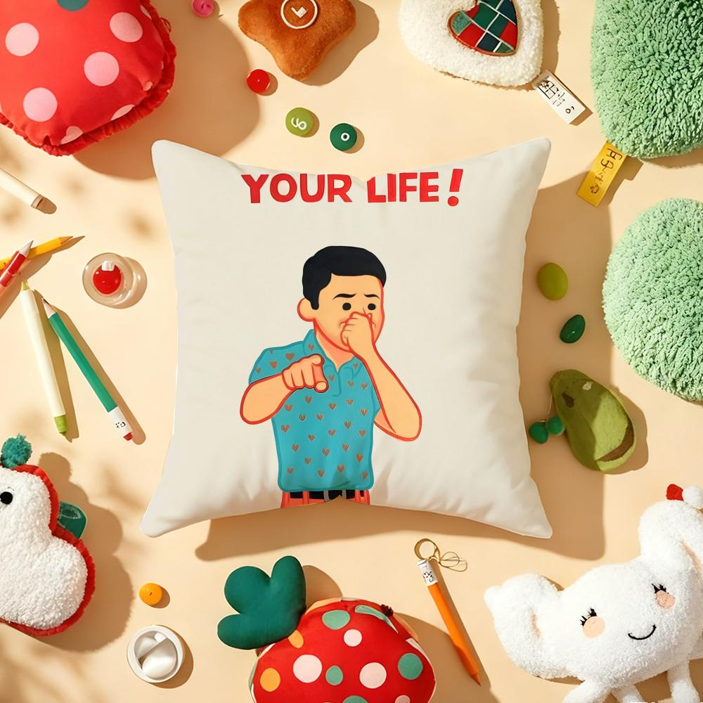 Art JJoan CCornella Cushion Cover Plush Fabric Soft DoubleSided Printed Sofa Warm Winter Home Gift Pillow Cover