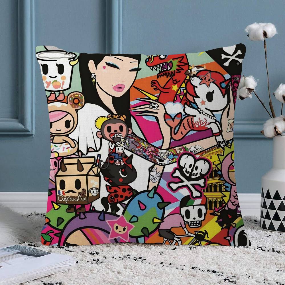 Cartoon Art Kawaii townTokidokiinside Pillow Anime Pillow Sofa Bed Head Pillow Cover Cushion Cover Fashion