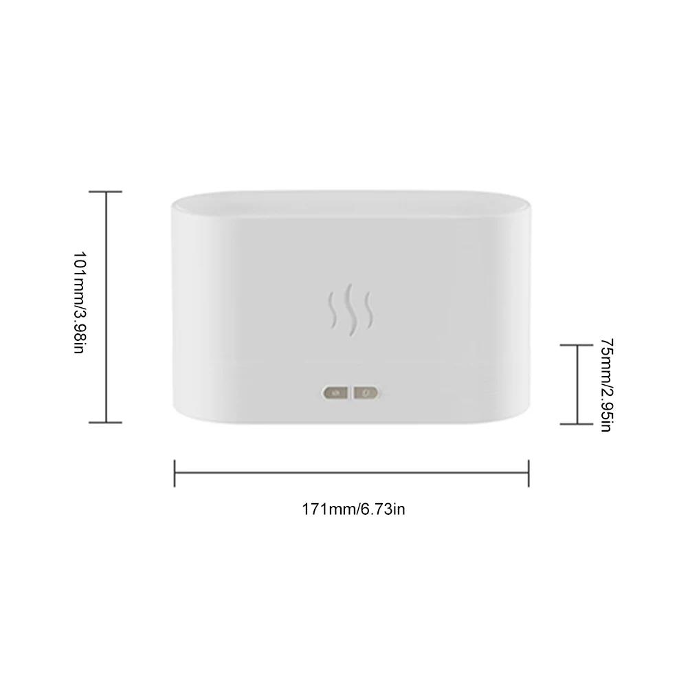 Type-C Aroma Diffuser Air Humidifier Ultrasonic Cool Mist Maker Fogger Led Essential Oil with Flame Lamp Difusor Fragrance Home