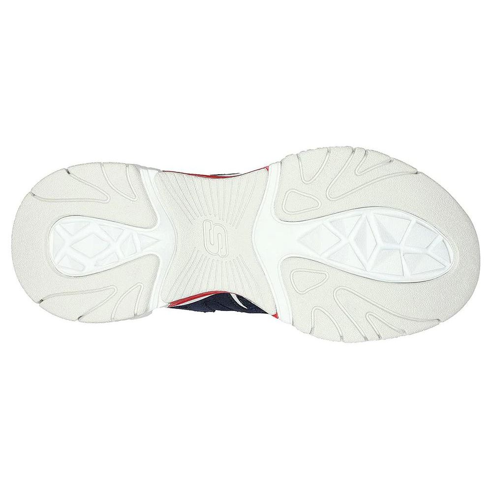 Skechers Stamina V3 Mecha Shoes Третье Поколение Синтетическая Кожа На Шнуровке Низкие Папины Кроссовки Женские Кроссовки Синий Красный 896212-NVRD