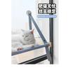 Solid Wood Cat Window Perch Triangular Suction Cup Cat Hammock Foldable Cat Bed for Indoor Cats Sunbathing Holds Up to 40lbs