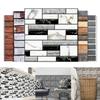 1/12pcs 3D Wall Sticker Brick Grain Pattern Waterproof Self-Adhesive Wall Paper Bathroom Wall Stickers 30x30cm Pegatinas Pared