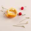 100pcs Household Kitchen & Bar Party Decoration Cocktail Picks Fruit Forks Bamboo Knot Skewers Stick