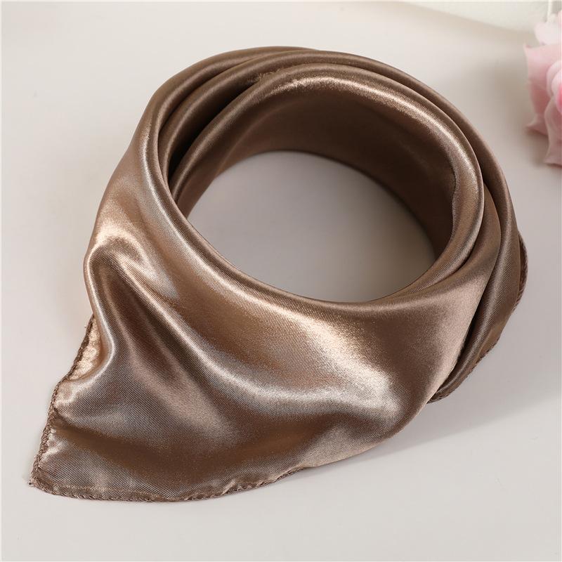 50 * 50cm Spring And Autumn Silk Scarves Versatile Decoration Professional Small Square Scarves Neck Protection Binding Bag