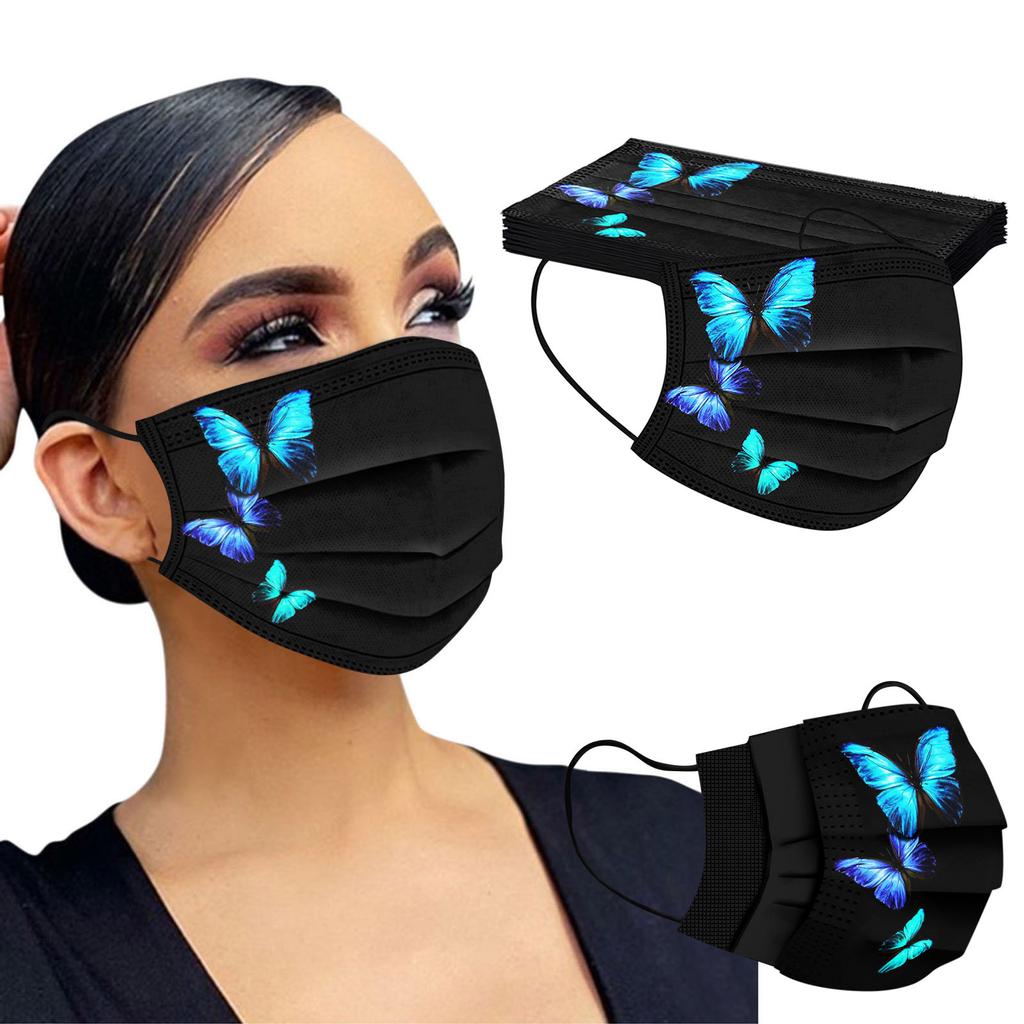 Одноразовая маска для лица для взрослых, женщин и мужчин, промышленная 3-слойная ушная петля, 10 шт.