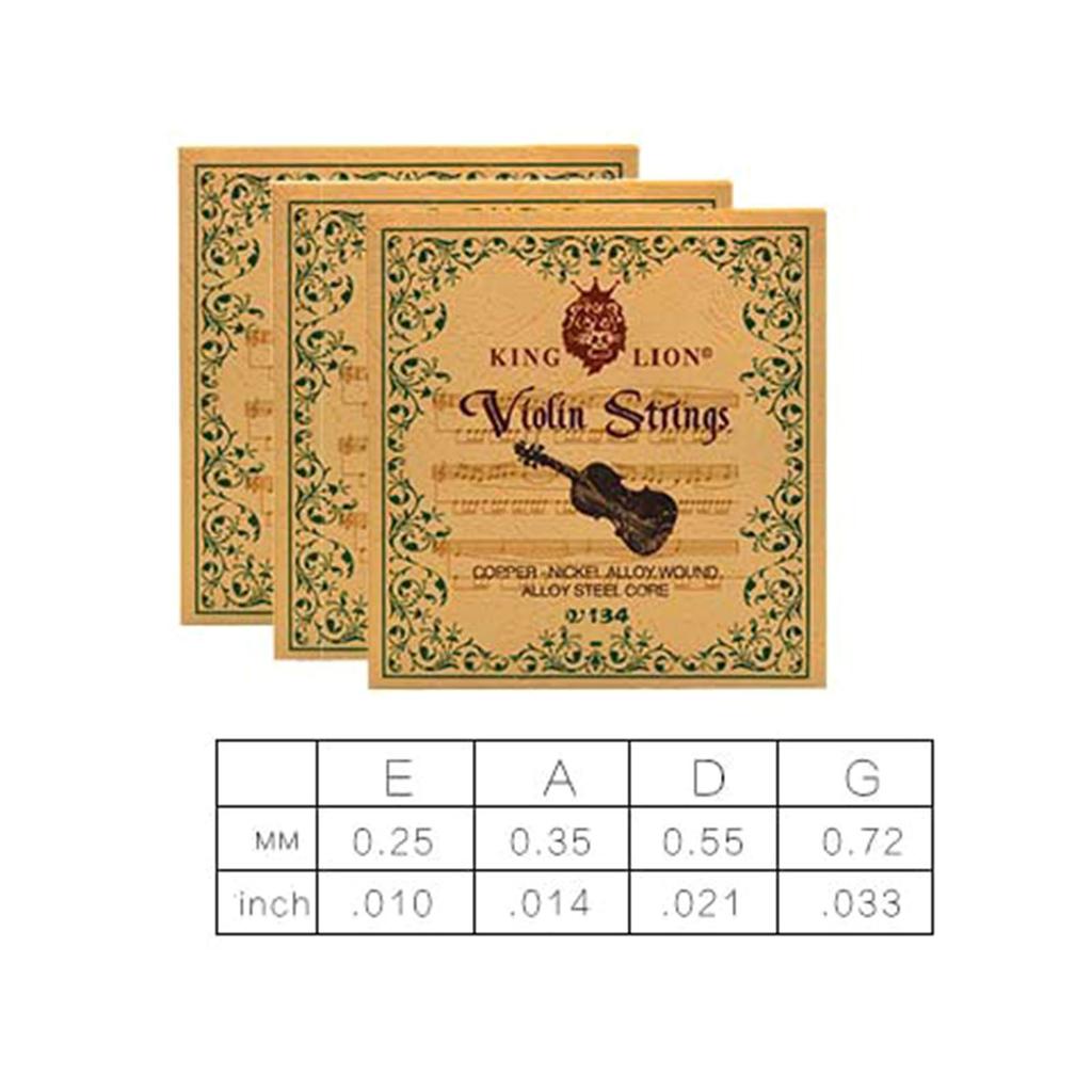 Универсальный набор скрипичных струн со стальным сердечником для скрипки, сменные струны EADG, аксессуары для музыкальных инструментов