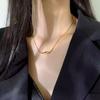 Geometric Women's Necklace: Non-fading, Luxurious Clavicle Chain for Versatile and Elegant Style