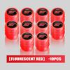 4/6/10pcs Car Tire Fluorescent Dustproof Wheel Valve Stem Caps For Ford Falcon Fusion Escape Ecosport Fusion Explorer Expedition