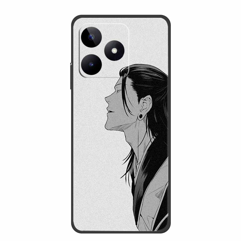 6.74" Чехол для Realme Note 50 Черный Силикон Мягкий ТПУ Чехлы для Телефона Задняя Крышка Для Realme Note 50 Чехол Note50 Защитный Coque Сумка