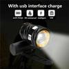 Bicycle Bike Headlight 15000LM MTB Lights LED USB Rechargeable Outdoor Zoomable LED Rear & Front Rechargeable Optional Rear Light Bike Front Lamp
