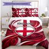 England Football Printed Bedding 3 Piece Set Cozy Breathable Bed Cover Set as Housewarming Holiday Gift