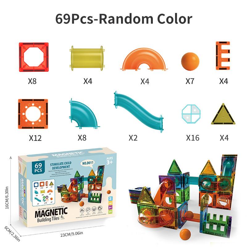 Children'S Early Education Toy Magnetic Piece Pipe Magnet Building Block Pure Magnetic Set Source Factory Puzzle