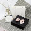 Квадратная шкатулка с двойными дверцами и дизайном бантика для ювелирных изделий, помады, подарочной упаковки, дисплей