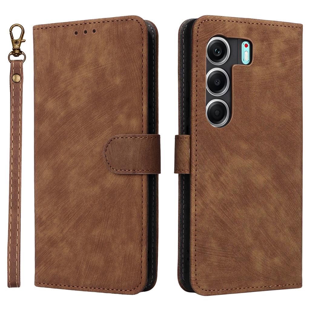 For TECNO Camon 40 Pro 4G/5G Case Wallet RFID Blocking PU Leather Cover Stand with Strap