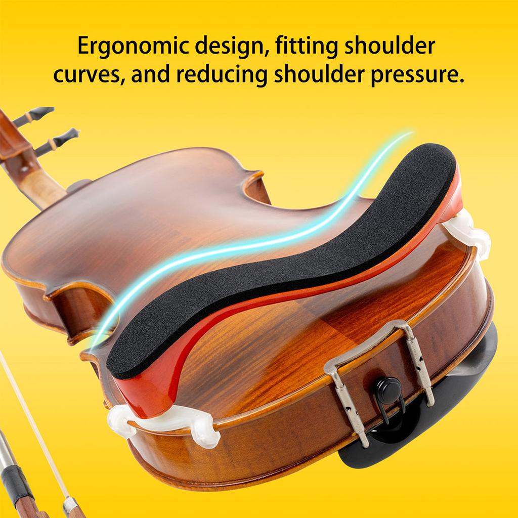 Comfortable Violin Shoulder Rest 4/4 Size Universal Violin Shoulder Rest Adjustable Violin Shoulder Pad Durable