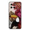 3D Тисненый Чехол Для Honor Play 9A 2024 X5b Plus X8C X6C 4G Чехол Для Телефона 9 A X 8 6 C Coque Цветы Черный Силикон Мягкая Задняя Крышка