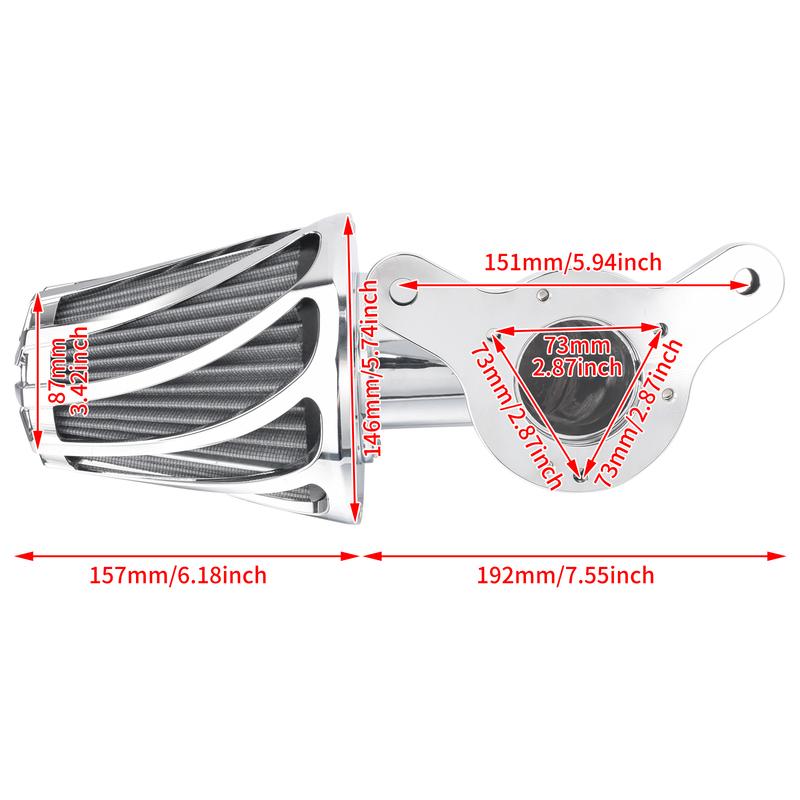 Motorcycle Air Cleaner CNC Intake Air Filter For Harley Softail Breakout Fat Boy FXLR FL Touring Glide Road King Sportster Dyna