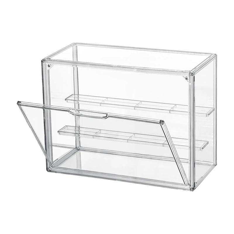 kkjoy 3 Layer Clear Display Box Stackable Magnetic Door Suit For Action Figures