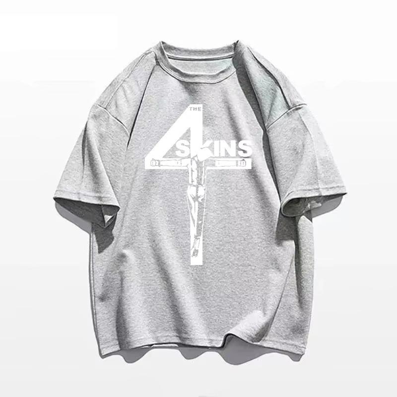 Футболка 4 Skins Oi Uk Punk Streetpunk 4Skins Мужская футболка Летняя футболка Top Man Brand Модная уличная одежда Повседневная одежда
