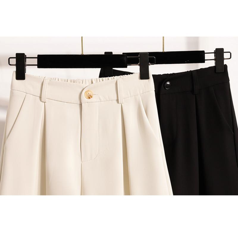 DIMANAF 2025 Шорты больших размеров Летние женские с высокой талией Свободные Повседневные Короткие брюки Базовые Брюки гаремы Широкие брюки Новинка